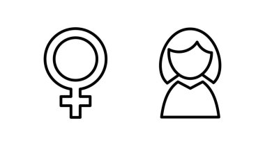 Kadın ikon vektörü. Tuvalet simgesi. Tuvalet tabelası. cinsiyet