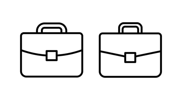 Briefcase Icoon Vector Portefeuillevectoricoon Koffer Pictogram — Stockvector