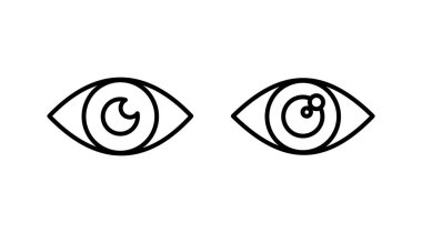 Göz simgesini. Göz ve görme simgesi. Göz vektör simgesi