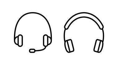 Kulaklık ikonu vektörü. Kulaklık ikonu. kulaklık