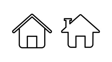 Ev simgesi vektörü. Ev vektörü simgesi