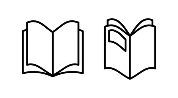 Book Icon Vector Open Book Vector Icon — Stock Vector