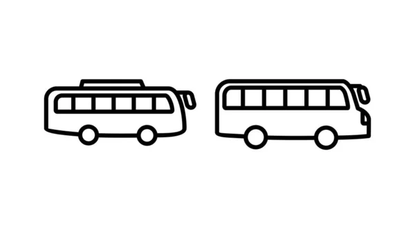 Icono Bus Vector Icono Vector Bus — Vector de stock