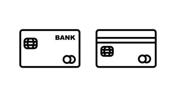 Kreditkortsvektor Betalnings Ikon Betalnings Ikon — Stock vektor