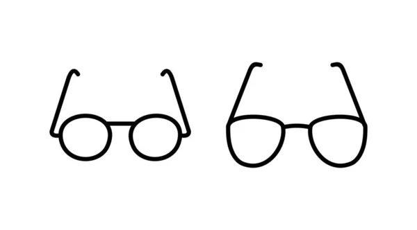 Vektor Ikon Brýlí Ikona Brýlí Sluneční Brýle — Stockový vektor