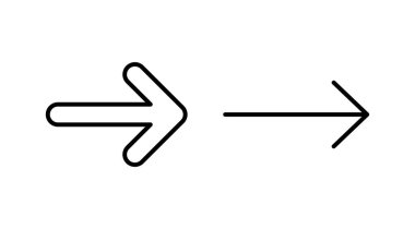 Ok simgesi. Ok sembolü. Web tasarımınız için ok simgesi.
