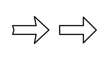 Ok simgesi. Ok sembolü. Web tasarımınız için ok simgesi.