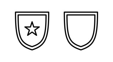 Rozet simgesi vektörü. Rozet etiketi simgesi. Damga Simgesi Vektörü