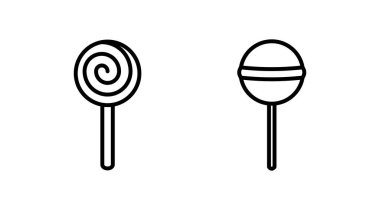 Şeker ikonu vektörü. Şeker vektörü simgesi