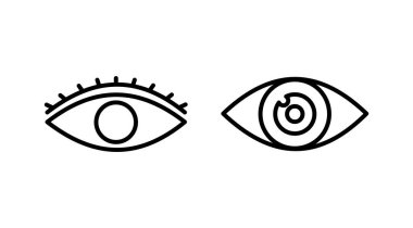 Göz simgesini. Göz ve görme simgesi. Göz vektör simgesi