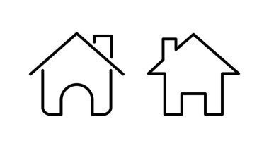 Ev simgesi vektörü. Ev vektörü simgesi