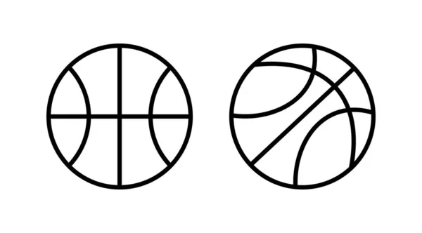 Wektor Ikony Koszykówki Ikona Wektora Logo Koszykówki — Wektor stockowy