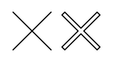 Vektör simgesini kapat. Simgeyi sil. sil, iptal et, çıkış sembolü.