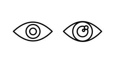 Göz simgesini. Göz ve görme simgesi. Göz vektör simgesi