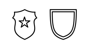 Rozet simgesi vektörü. Rozet etiketi simgesi. Damga Simgesi Vektörü