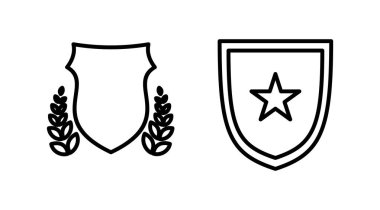 Rozet simgesi vektörü. Rozet etiketi simgesi. Damga Simgesi Vektörü