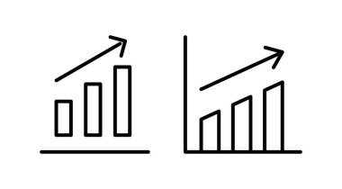 Grafik simgesi vektörü büyüyor. Grafik simgesi. Grafik Simgesi