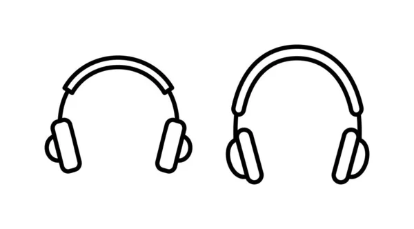 Вектор Піктограми Навушників Значок Навушників Гарнітура — стоковий вектор