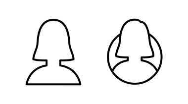 Kadın ikon vektörü. Tuvalet simgesi. Tuvalet tabelası. cinsiyet