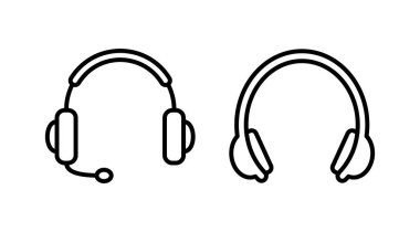 Kulaklık ikonu vektörü. Kulaklık ikonu. kulaklık