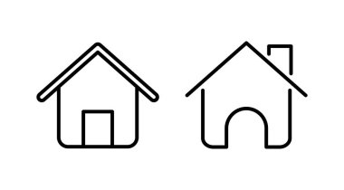 Ev simgesi vektörü. Ev vektörü simgesi