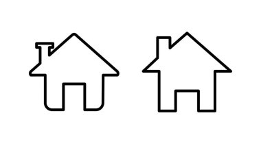 Ev simgesi vektörü. Ev vektörü simgesi