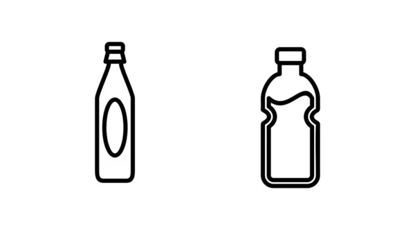 stock vector bottle icon vector. bottle icon in trendy flat design