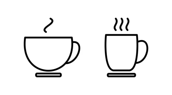 Coupe Café Icône Vecteur Icône Tasse Café Tasse — Image vectorielle