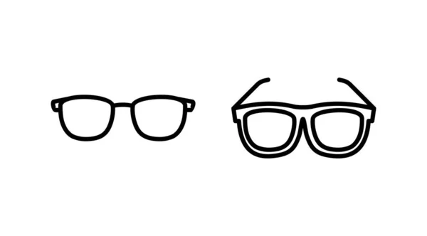 Wektor Ikony Okularów Ikona Okularów Okulary Przeciwsłoneczne — Wektor stockowy