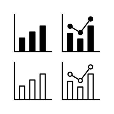 Grafik simgesi vektörü büyüyor. Grafik simgesi. Grafik Simgesi