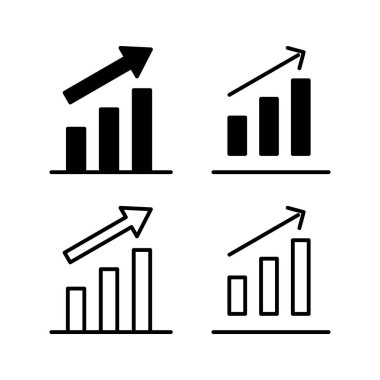 Grafik simgesi vektörü büyüyor. Grafik simgesi. Grafik Simgesi