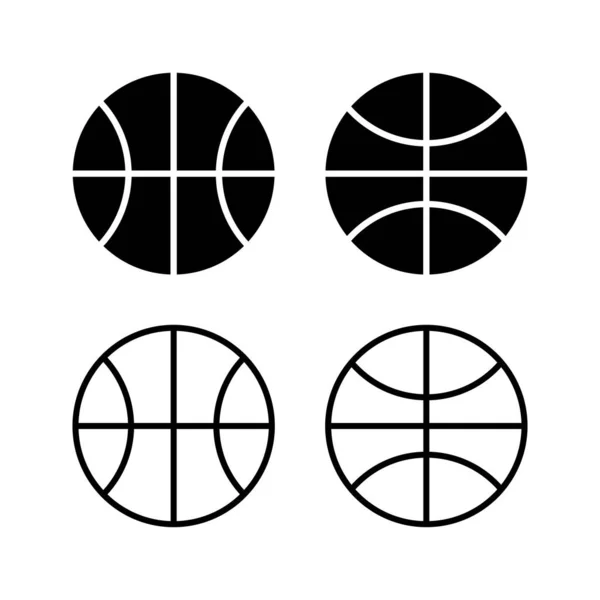 Вектор Баскетбольної Ікони Баскетбольний Логотип Векторна Іконка — стоковий вектор