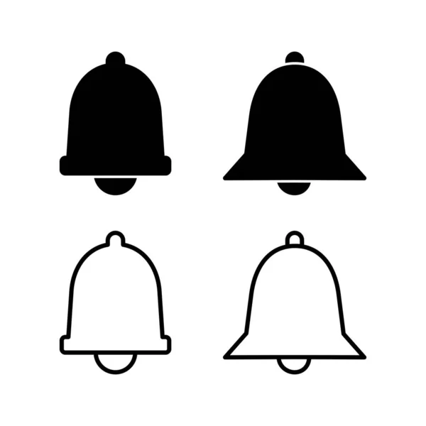 Bell Icon Vektor Trendigen Flachen Stil Isoliert Benachrichtigungssymbol Webseiten Design — Stockvektor