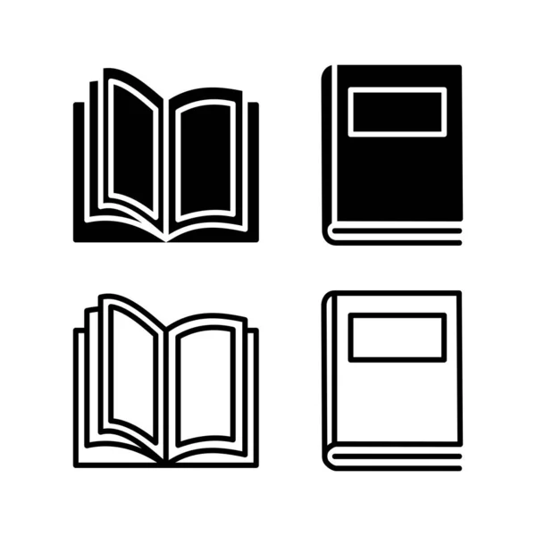 Buch Icon Vektor Buch Vektor Symbol Öffnen — Stockvektor