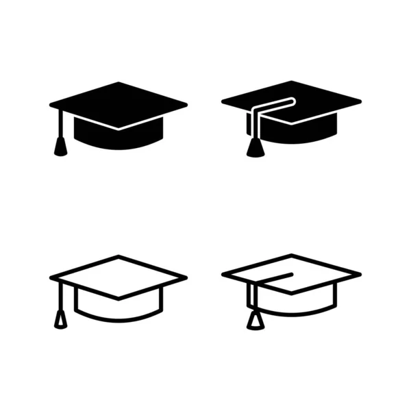 Education Icon Vector Graduation Cap Icon Vector — Stock Vector