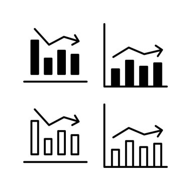 Grafik simgesi vektörü büyüyor. Grafik simgesi. Grafik Simgesi