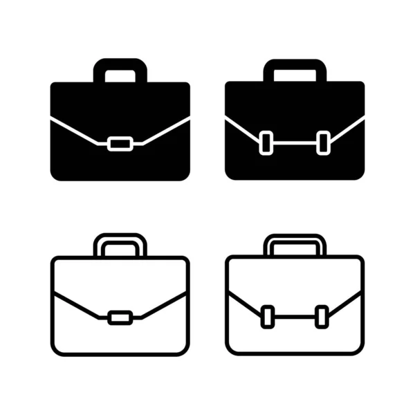 ブリーフケースアイコンベクトル ポートフォリオベクトルアイコン スーツケースのアイコン — ストックベクタ