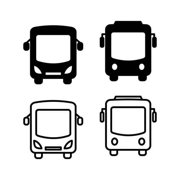 Вектор Значка Автобуса Значок Вектора Шины — стоковый вектор