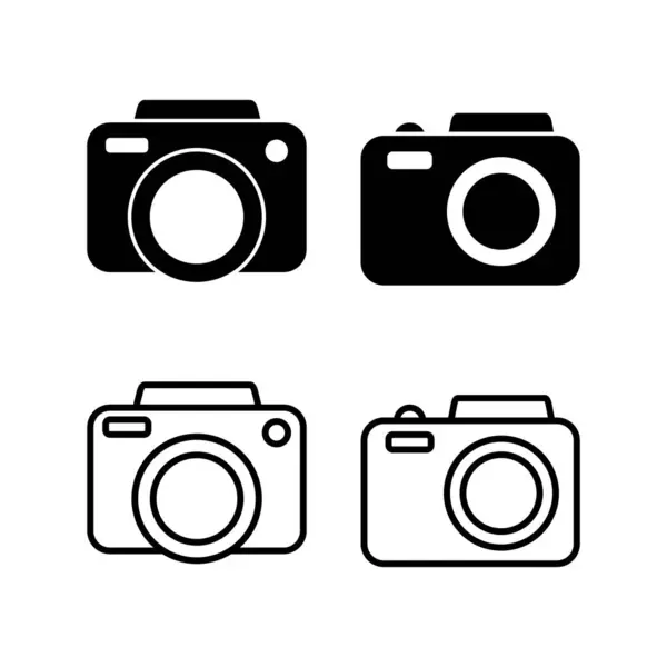 Піктограма Камери Стилі Модний Плоский Ізольований Дизайн Веб Сайту Символу — стоковий вектор
