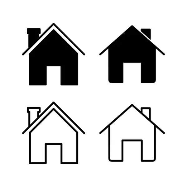 Home Icon Vektor Hausvektorsymbol — Stockvektor