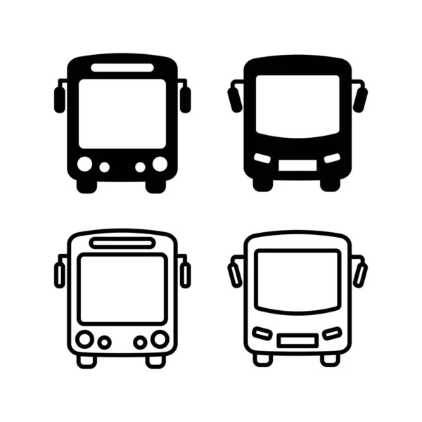 Icono Bus Vector Icono Vector Bus — Archivo Imágenes Vectoriales