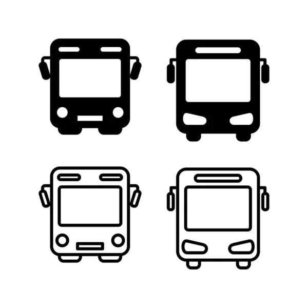 Vektor Ikon Bus Ikon Vektor Bus - Stok Vektor