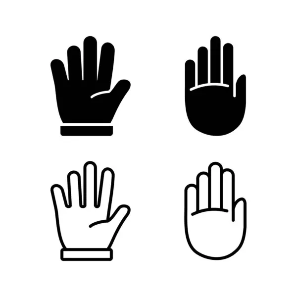 Διάνυσμα Εικονιδίου Χεριού Σύμβολα Χεριών Παλάμη — Διανυσματικό Αρχείο