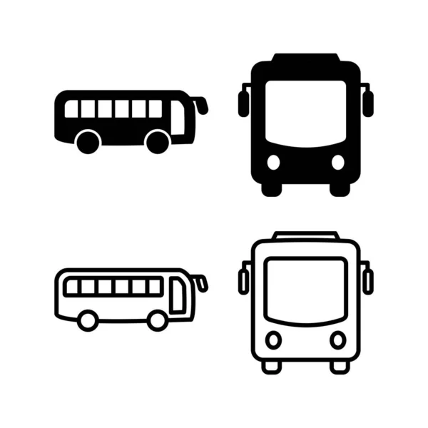 Bus Symbol Vektor Busvektorsymbol — Stockvektor