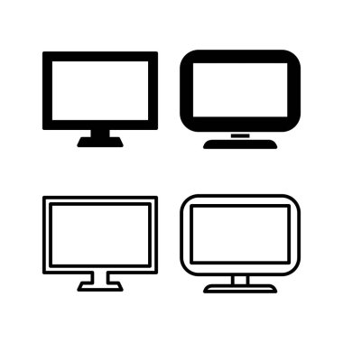 Bilgisayar simgesi vektörü. bilgisayar izleme simgesi.