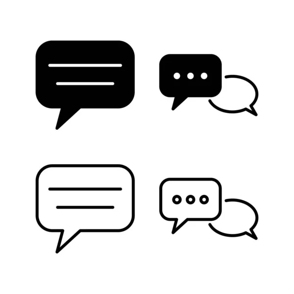 Chat Icon Vector Chat Icon Trendy Flat Style Isolated Speech — Stock Vector