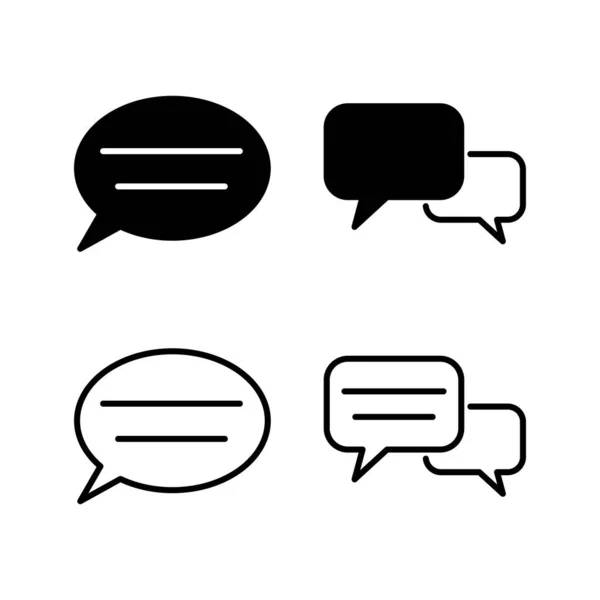 Chat Icon Vector Chat Icon Trendy Flat Style Isolated Speech — Stock Vector
