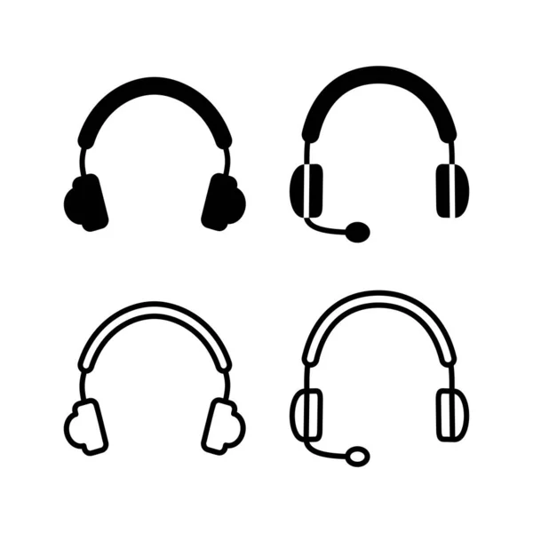 Kopfhörer Symbolvektor Kopfhörer Kopfhörer Symbol Steuersatz — Stockvektor