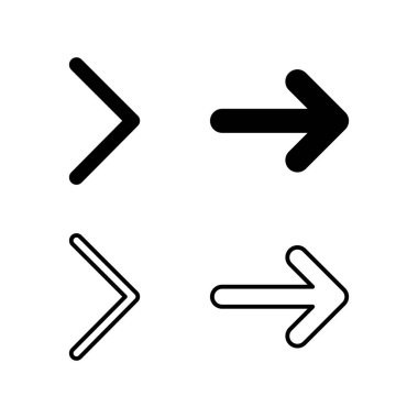 Ok simgesi. Ok sembolü. Web tasarımınız için ok simgesi.