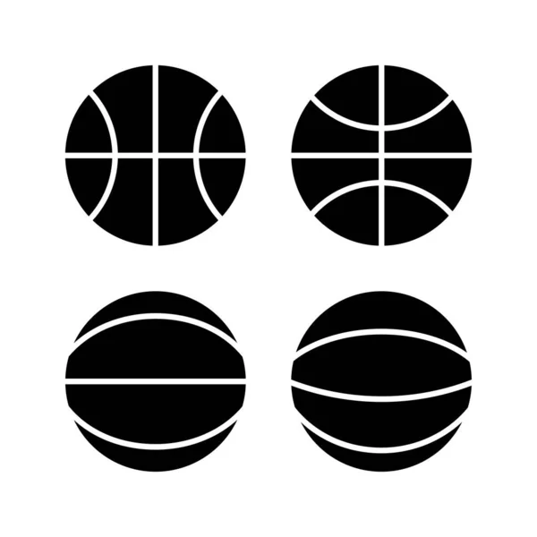 バスケットボールアイコンベクトル バスケットボールのロゴベクトルアイコン — ストックベクタ